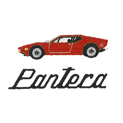 ZDA-18095 Pantera Red Back Logo - ZDA-18095 