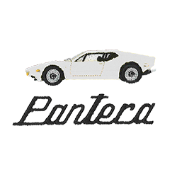 ZDA-18095 Pantera White Back Logo - ZDA-18095