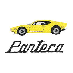 ZDA-18095 Pantera Yellow Back Logo - ZDA-18095