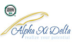 Alpha Xi Delta Sorority Embroidered 4.8 oz Fine Cotton Jersey T-shirt | Alpha Xi Delta Sorority  