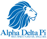 Alpha Delta Pi Knit Hat with Bill | Alpha Delta Pi Sorority  