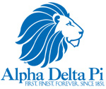  Alpha Delta Pi Cinch Pack with Mesh Trim | Alpha Delta Pi Sorority  