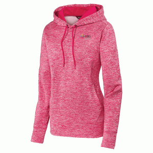 Healthcare Resource Group Ladies PosiCharge Electric Heather Fleece Hooded Pullover