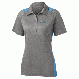SHF Adult & Family Homes Ladies Heather Colorblock Contender Polo