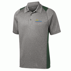 SHF Health & Rehab Heather Colorblock Contender Polo