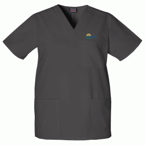 SHF Terrace Cherokee Workwear V-Neck Top - Unisex  - 3 Pockets