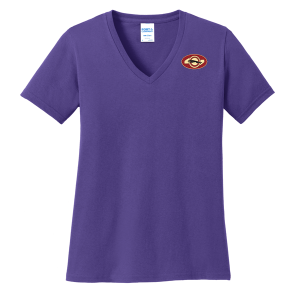 Jaguar Associate Group Port & Company Ladies 5.4-oz 100% Cotton V-Neck T-Shirt