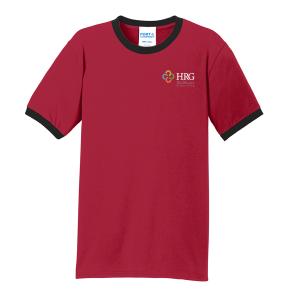 Port & Company Core Cotton Ringer Tee. PC54R