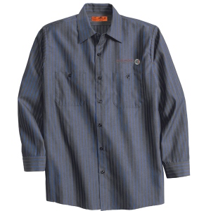 CornerStone - Long Sleeve Striped Industrial Work Shirt