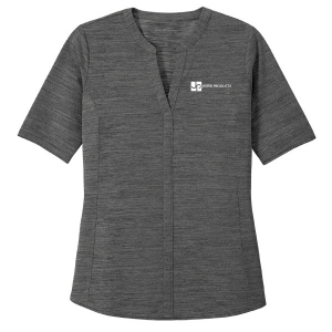 Jasper Products Ladies Stretch Heather Open Neck Top