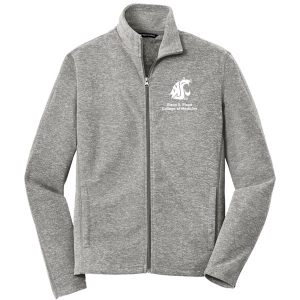 Port Authority® Heather Microfleece Full-Zip Jacket