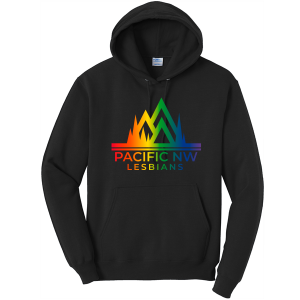 PNW LESBIAN PRIDE PULLOVER HOODIE