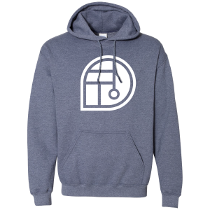 Heavy Blend Hooded Sweatshirt- Heather Sport Dark Navy