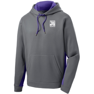 Sport-Tek Sport-Wick Fleece Colorblock Hooded Pullover