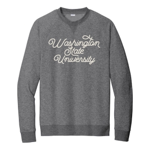  Vintage Chain Stitch Embroidered WSU Crewneck Sweatshirt