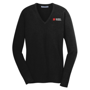Port AuthorityÂ® Ladies V-Neck Sweater.