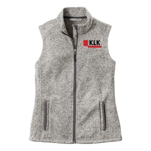 Ladies Sweater Fleece Vest L236