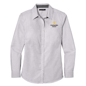 Port Authority Ladies SuperPro Oxford Stripe Shirt