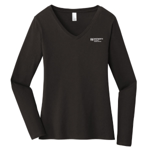 District Women's Very Important Tee Long Sleeve V-Neck. DT6201