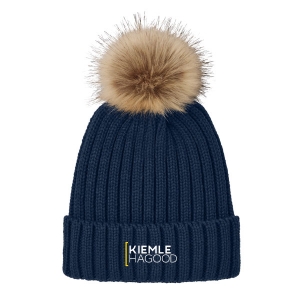 Port Authority Faux Fur Pom Beanie