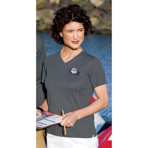 West Plains Little League Dri-Mesh® Ladies Crossover V-Neck T-Shirt