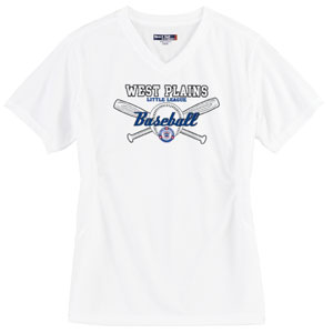 West Plains Little League Dri-Mesh® Ladies Crossover V-Neck T-Shirt