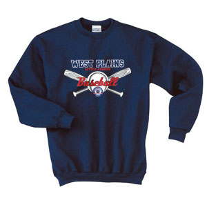 West Plains Little League Screen Printed Crewneck Sweatshirt