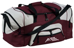 Colorado Technical University Embroidered Color Block Sport Duffel