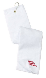 Colorado Technical University Embroidered Grommeted Tri-Fold Golf Towel