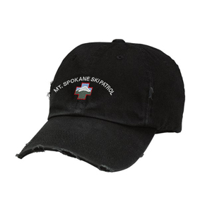 Mt.Spokane Ski Patrol Distressed Cap