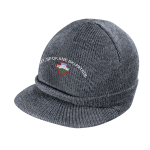 Mt.Spokane Ski Patrol District Threads - Knit Hat with Bill
