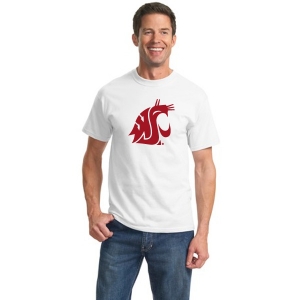 Washington State Cougars 100% Cotton T-Shirt - Screen Printed