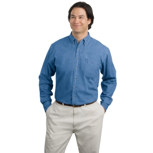 West Valley Engineering and Robotics Tall Long Sleeve Denim Shirt - Embroidered