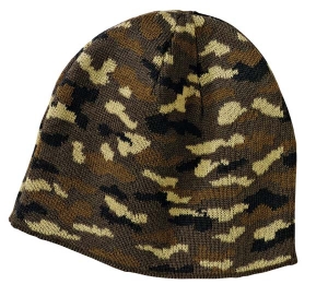 5 Mile Prairie School Embroidered Camo Beanie Cap