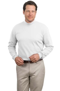 5 Mile Prairie School Embrodiered Interlock Knit Mock Turtleneck