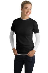 5 Mile Prairie School Screen Printed Ladies' Long Sleeve Double Layer T-Shirt