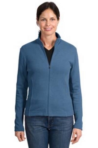 Spokane Housing Authority Embroidered Ladies Flatback Rib Full Zip Jacket