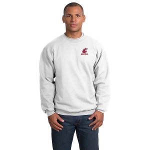 WSU Basketball Embroidered Port & Company - Crewneck Sweatshirt