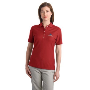 Gonzaga Basketball Embroidered Ladies' EZCotton Pique Knit Sport Shirt