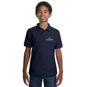 Gonzaga Basketball Embroidered Youth Silk Touch Polo Shirt