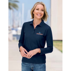 Gonzaga Basketball Embroidered Ladies' Silk Touch Long Sleeve Sport Shirt