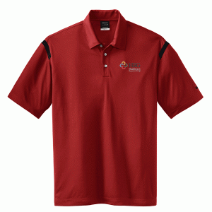 Healthcare Resource Group Embroidered NIKE GOLF - Dri-FIT Shoulder Stripe Sport Shirt