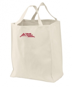 Colorado Technical University Embroidered Grocery Tote