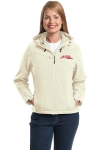 Colorado Technical University Embroidered Ladies Textured Hooded Soft Shell Jacket