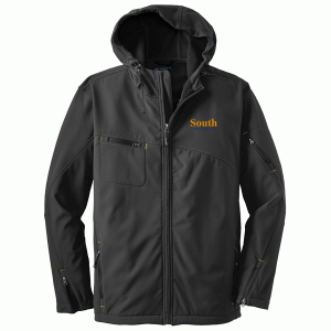 South University - Textured Hooded Soft Shell Jacket