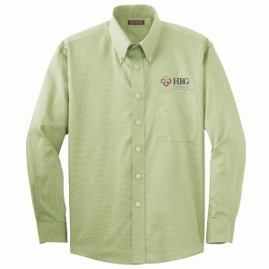 Healthcare Resource Group Embroidered Nailhead Non-Iron Button-Down Shirt