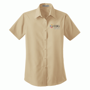 Healthcare Resource Group Embroidered Ladies Short Sleeve Value Poplin Shirt