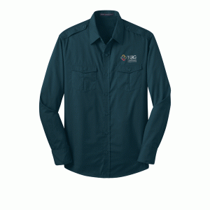 Healthcare Resource Group - Stain-Resistant Roll Sleeve Twill Shirt.