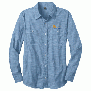 South University - Mens Long Sleeve Washed Woven Shirt