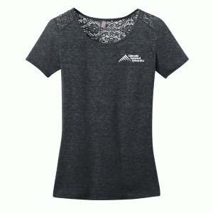 Colorado Technical University - Ladies Tri-Blend Lace Scoop Tee